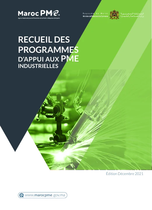 Première page de Maroc PME — Recueil des programmes d’appui aux PME industrielles