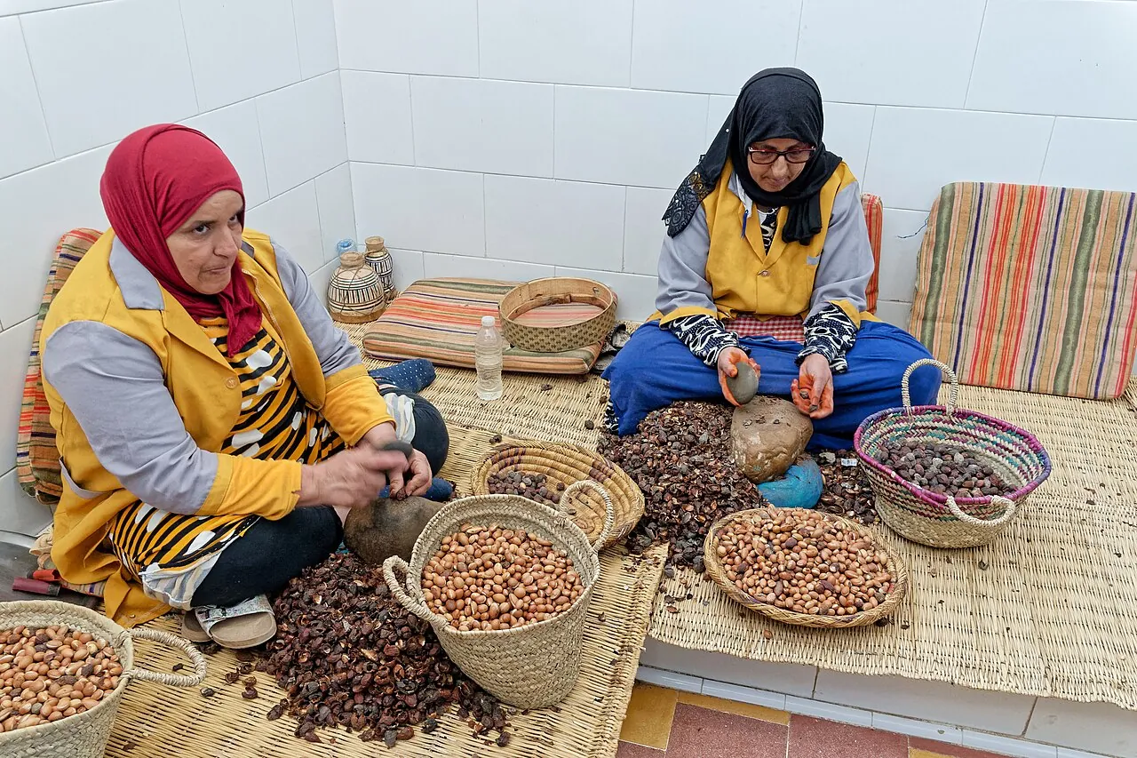 Production d’huile d’argan au Maroc